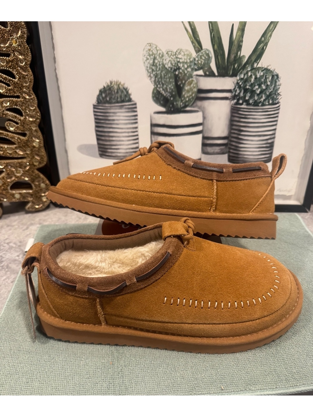 Project Could Genuine Leather Women's Slippers Size 10